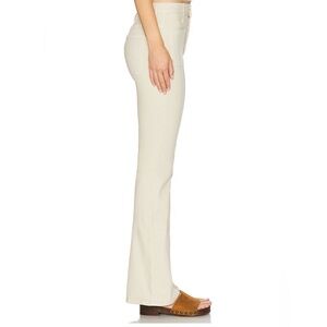 MOTHER The Weekender Fray High Rise Flare Jeans in Fog